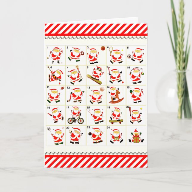 Sports Cartes de fin de année de Noël à thème (Devant)
