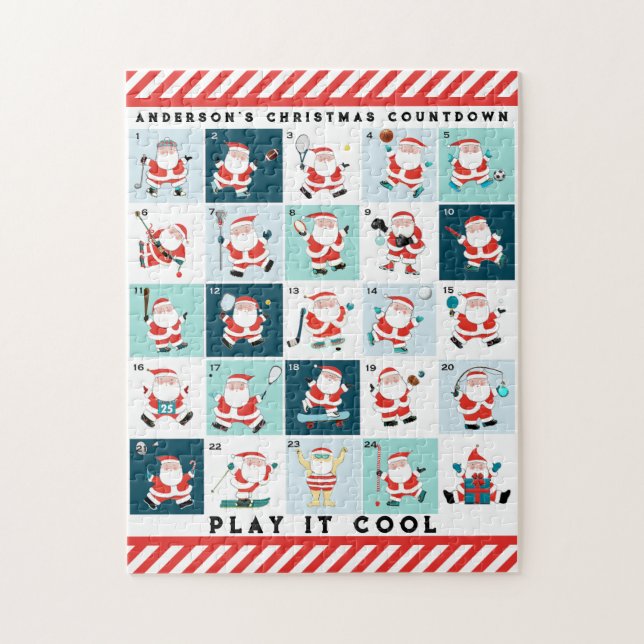 Sports Christmas Advent Calendar Jigsaw Puzzle (Vertical)