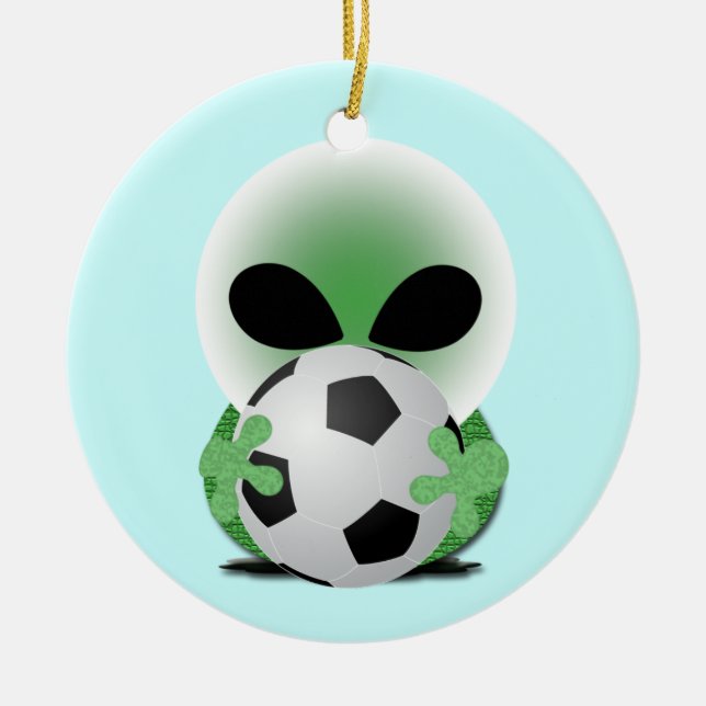 Sports Christmas Ceramic Ornament (Front)