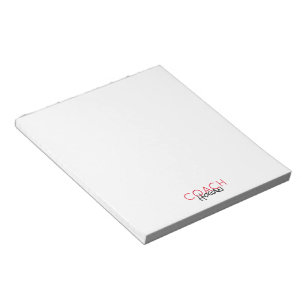 Sports COACH NAME Team colours Modern Office Notepad