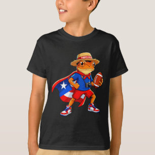Sports coqui frog puerto rico flag rican football T-Shirt