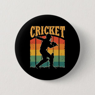 Sports Cricket Player – The Gentleman’s Game  2 Inch Round Button