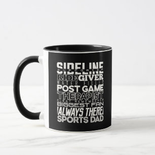 Sports Dad Sideline Supporter Biggest Fan Mug