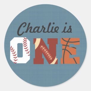 Sports d'anniversaire, Sticker rond classique