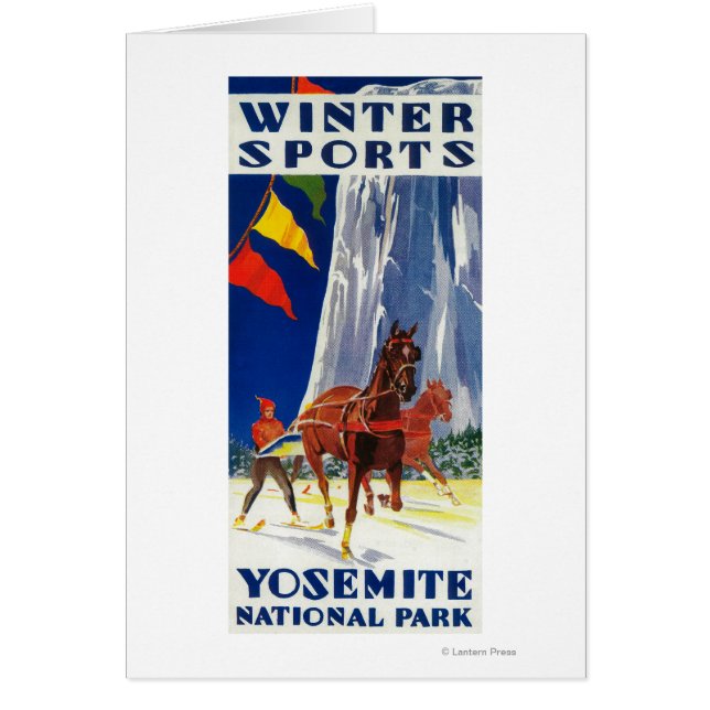 Sports d'hiver à Yosemite PosterYosemite, CA (Devant)