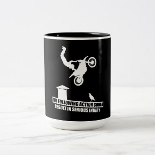 Sports Dirt Bike Motorcycles Lover Gift Two-Tone Coffee Mug