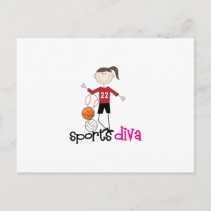 Sports Diva Postcard