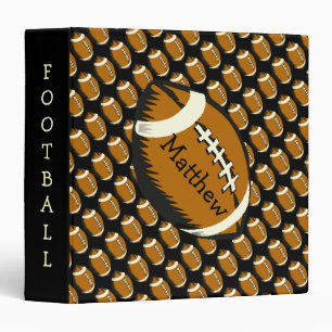 Sports du football Brown et classeur noir