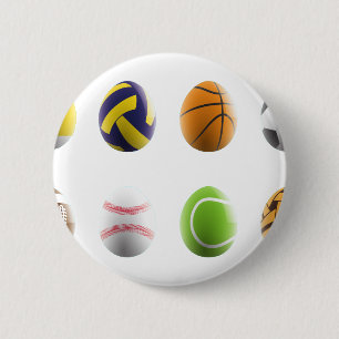 sports easter eggs 2 inch round button