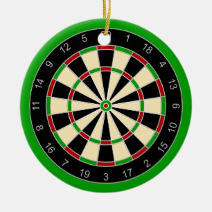 Sports Equipment - Dartboard 1 Ceramic Ornament