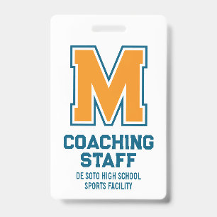Sports Event Staff Name Badge