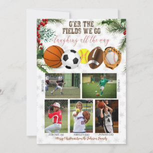 Sports Famille Carte photo de vacances