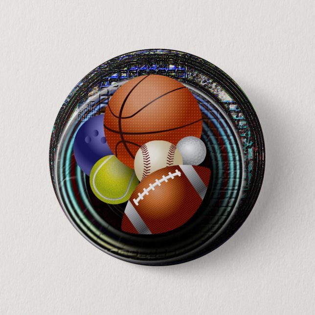 Sports Fan 2 Inch Round Button (Front)