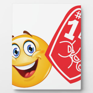 sports fan emoji plaque