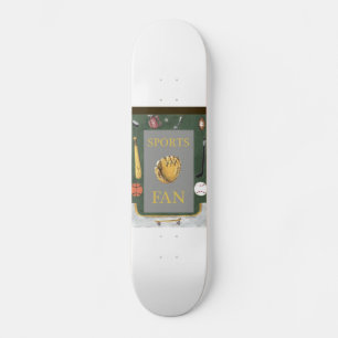 Sports Fan With Skateboard & Ramp Skateboard