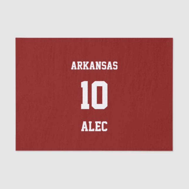 Sports Fan Your Own Maroon Tissue Paper (Front)