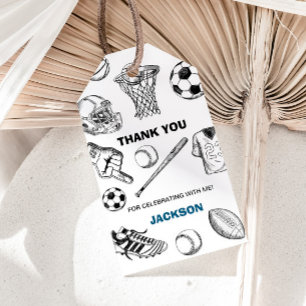 Sports Gift Tag, Sports Favour Tag
