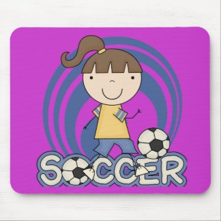 Sports Girl - Soccer T-shirts and Gifts Mouse Pad