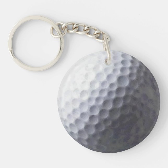 Sports, Golf Ball Zipper-pull, ID Tag (Devant)