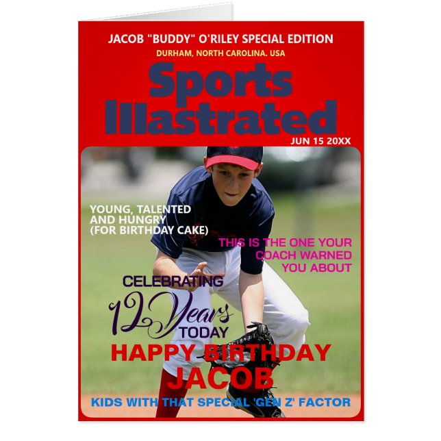 Sports Illastrated Parody Bday-Kids Special (Front)
