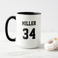 Sports Jersey Black and White Modern Custom