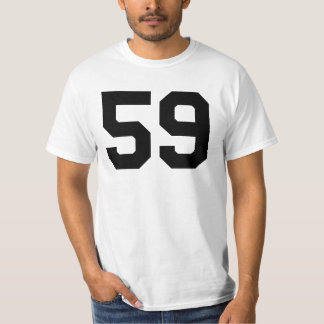 Sports Jersey Black Favorite Lucky Number #59 T-Shirt