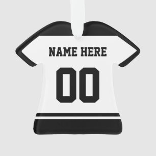 Sports Jersey Name & Number Ornament Template