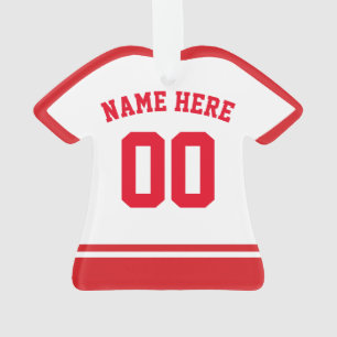 Sports Jersey Nom et numéro Retour Imprimer Modèle