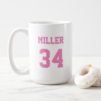 Sports Jersey Pink Custom Name and Number