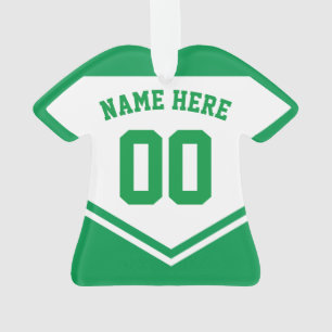Sports Jersey Shirt Name Number Ornament Template
