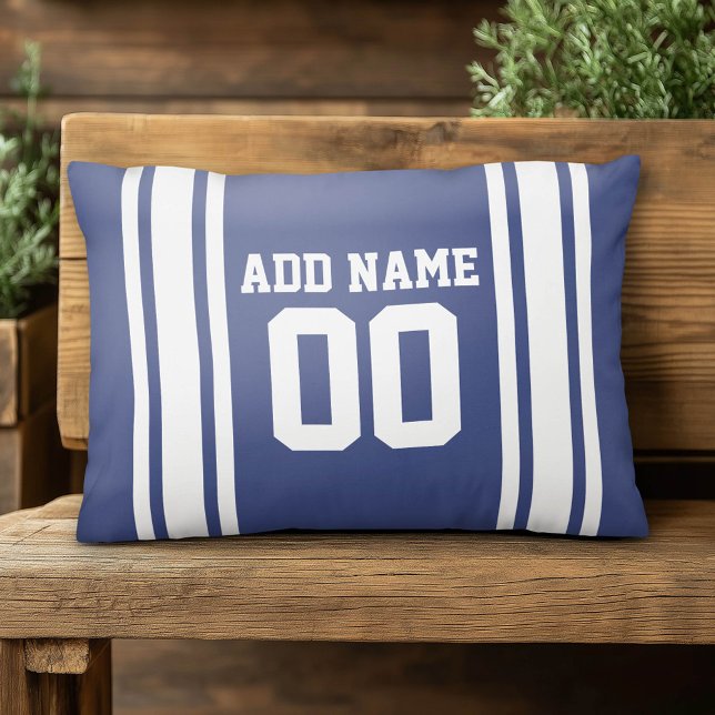 Sports Jersey with Custom Name and Number Accent Pillow (Custom Pillow)