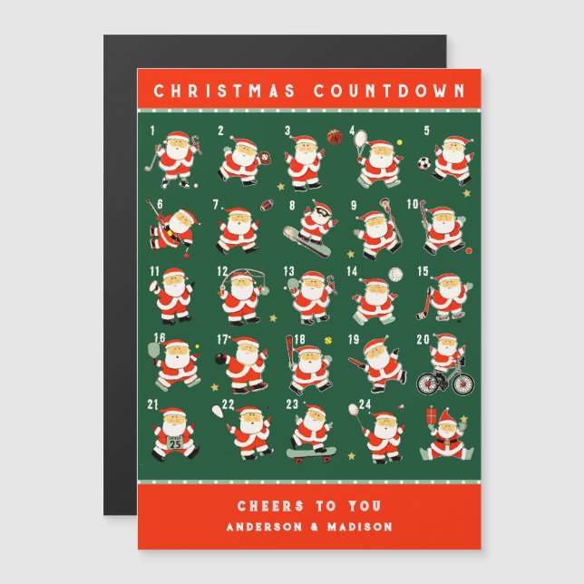 Sports Lover Christmas Gift Cards (Front/Back)