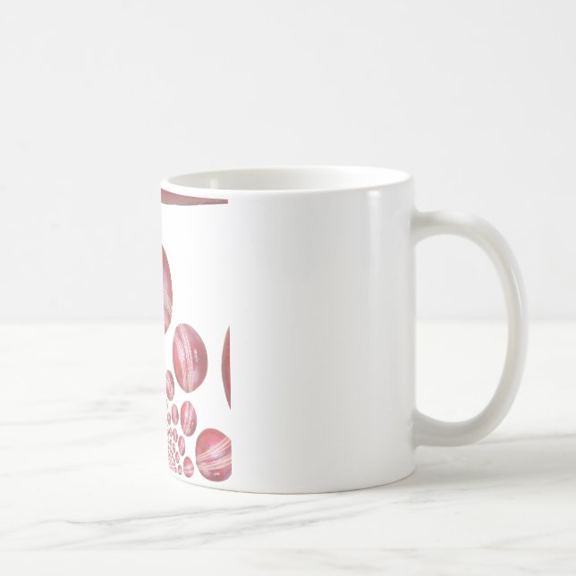 Sports Lover’s Cricket Ball Print Coffee Mug (Right)