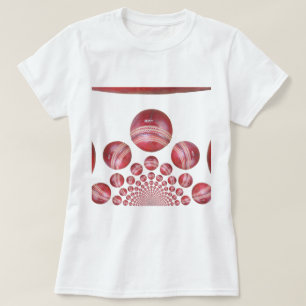 Sports Lover’s Cricket Ball Print T-Shirt