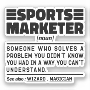 Sports Marketer Noun Advertising Specialist Cool