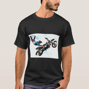 Sports Modern Elegant Acrobatics Biker Pop Art T-Shirt
