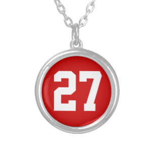 Sports Number Necklaces for Men, Women, Boys Girls