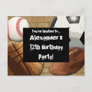 Sports Party Invitation