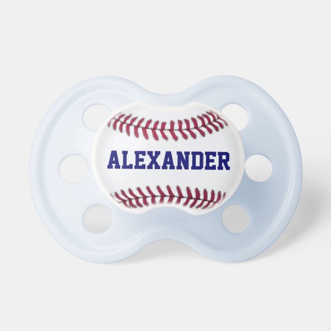 Sports Personalized Baseball Pacifier (Front)