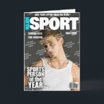 Sports Personalized Magazine Cover Card<br><div class="desc">Sports Personalized Magazine Cover</div>