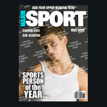 Sports Personalized Magazine Cover Poster<br><div class="desc">Sports Personalized Magazine Cover</div>