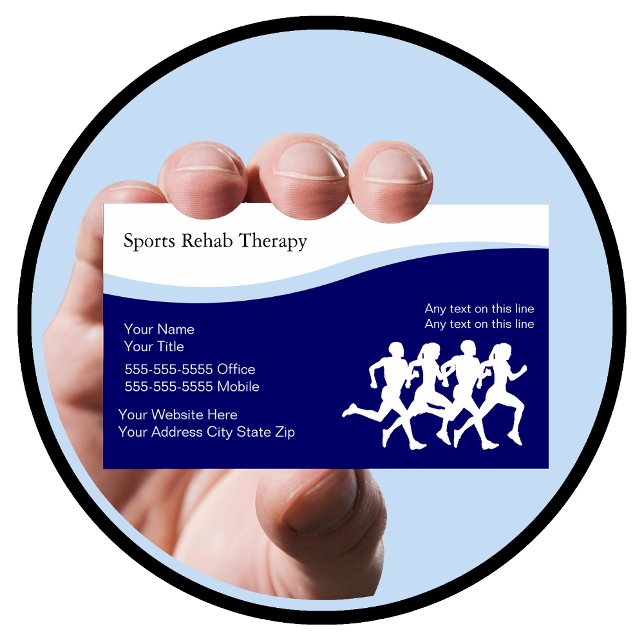 Sports Physical Therapy Business Cards (Creator Uploaded)