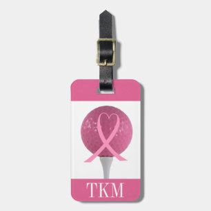 Sports - Pink Ribbon Golf Luggage Tag