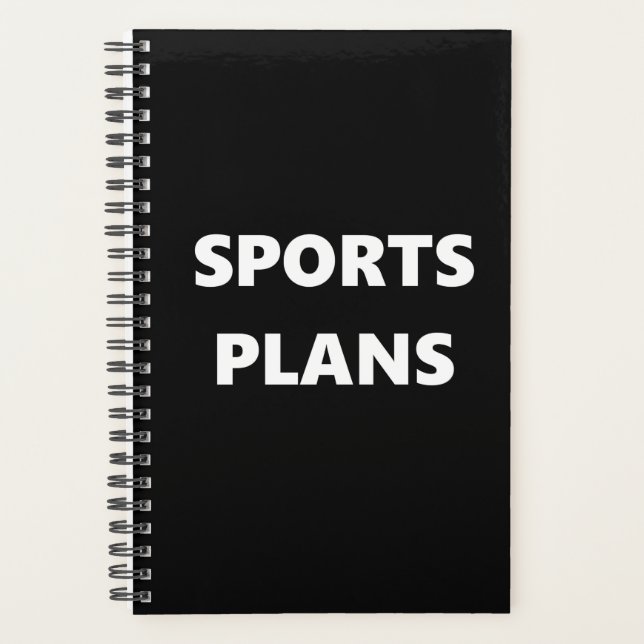 Sports Planificateur Sports Thème Sports Plans (Devant)