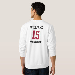 Sports Player Red and Black Sweatshirt