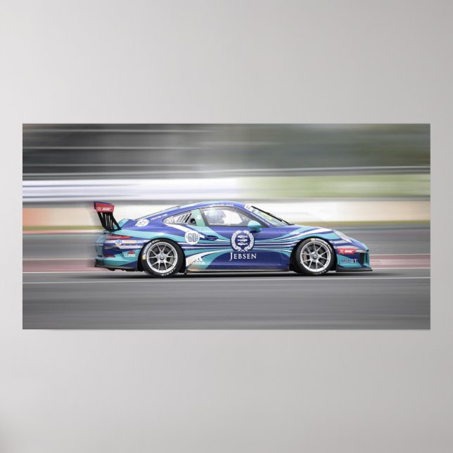 Sports Racing Car Poster (Front)