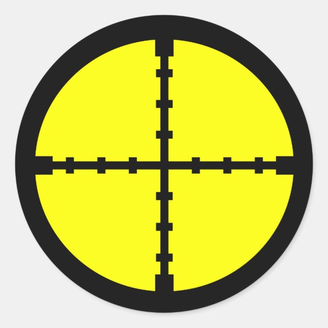 Sports Shooting Practice Archery Target Classic Round Sticker (Front)