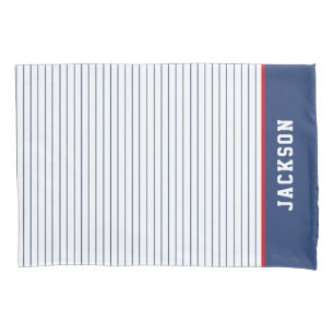 Sports Stripe Personalized Standard Pillow Case