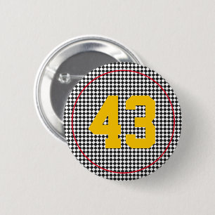 Sports Team Colours Player Number Fan Club Fun 2 Inch Round Button