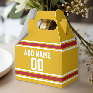 Sports Team Jersey with Custom Name and Number Favor Box
